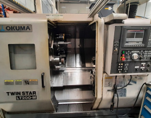 CNC lathe OKUMA LT 200 M Twin Star - year 2005/In Stock - available April 2023!
